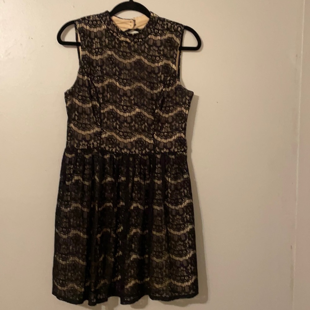 Size 8-10 no tags black lace overlay